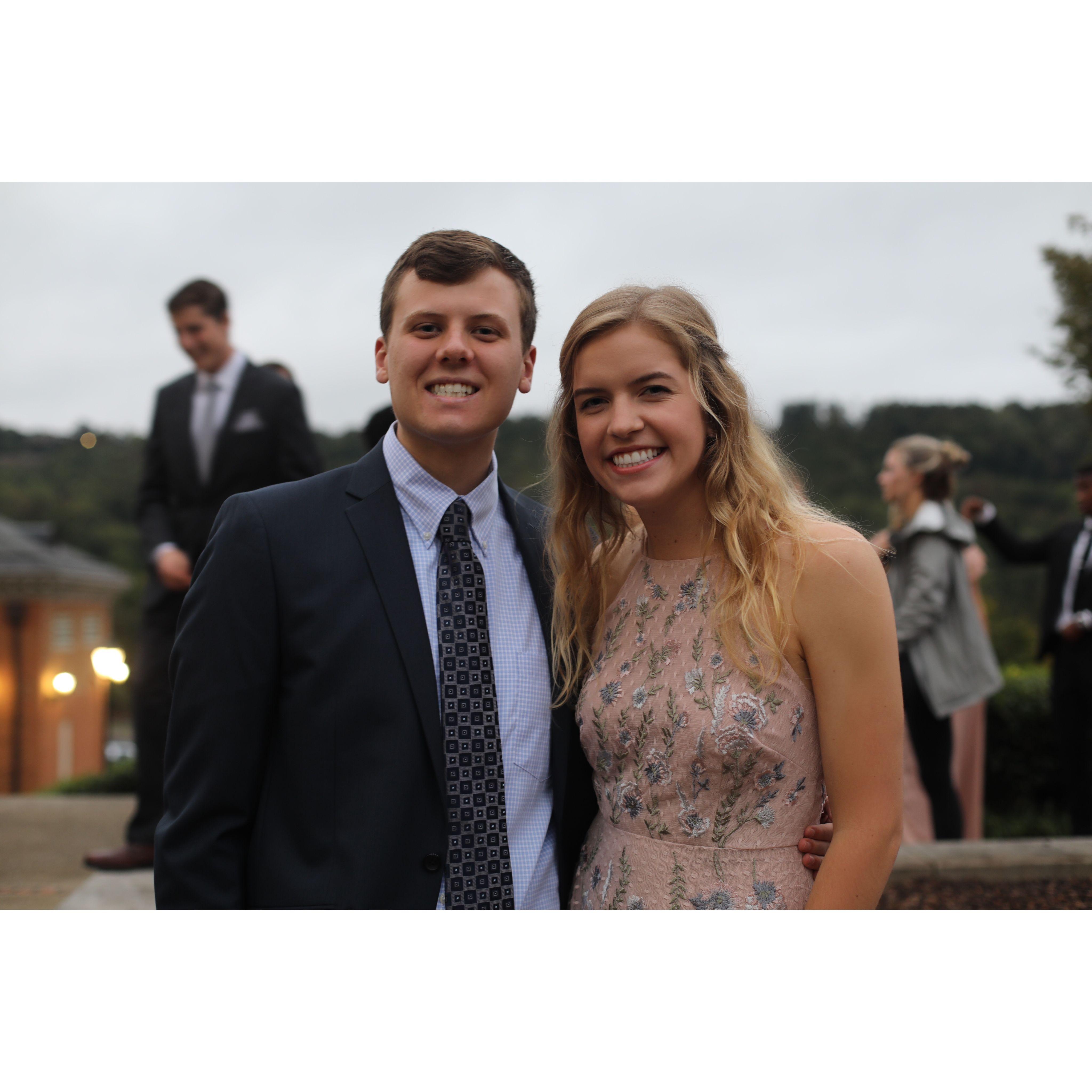 Our first function! We went as friends to the Chi Omega Formal. October 2019