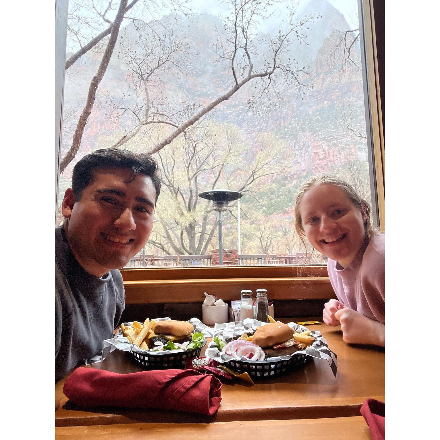 Food is the best after a long hike