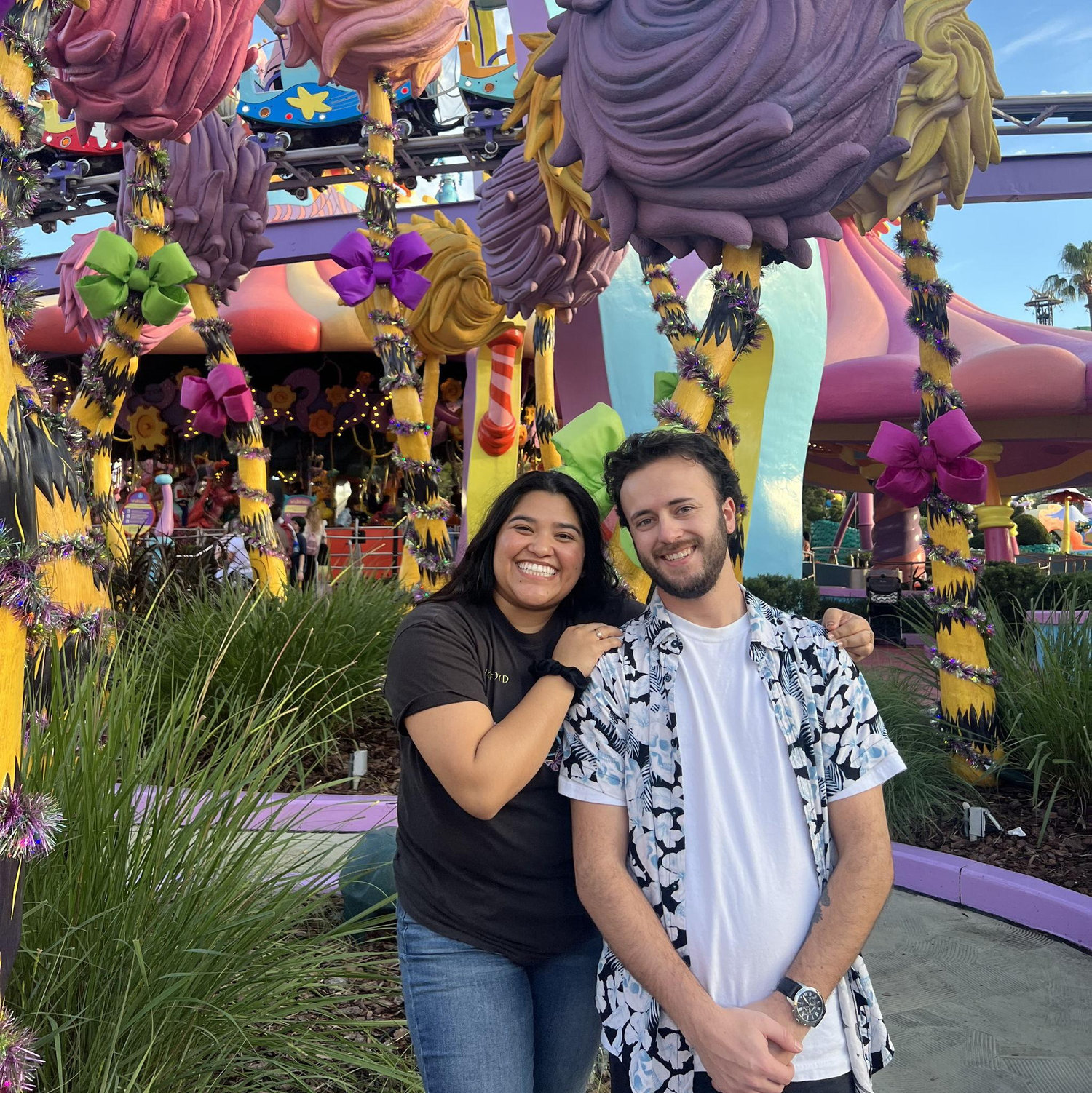 This was taken in Dr. Suess Land during one of our first trips to Orlando Florida