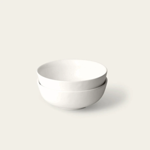 Ramen Bowls in Speckled White