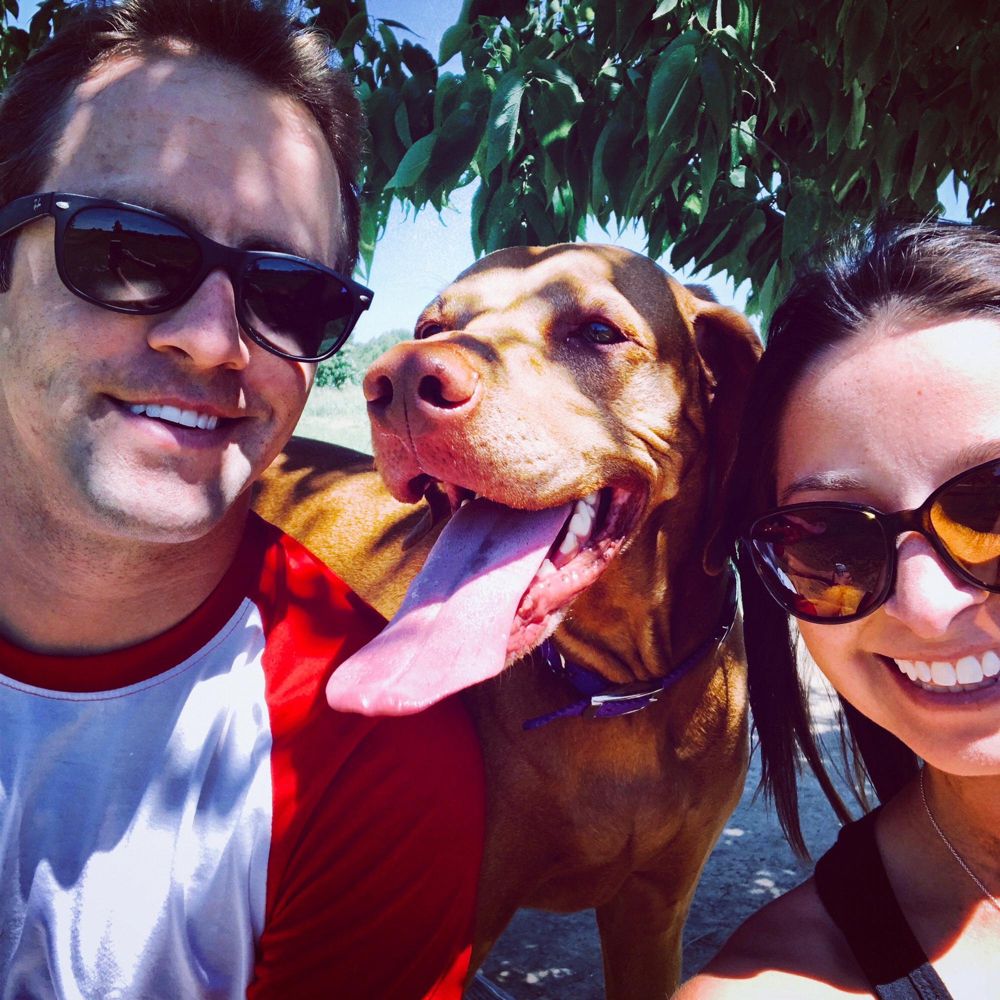 A day with our girl at the dog park