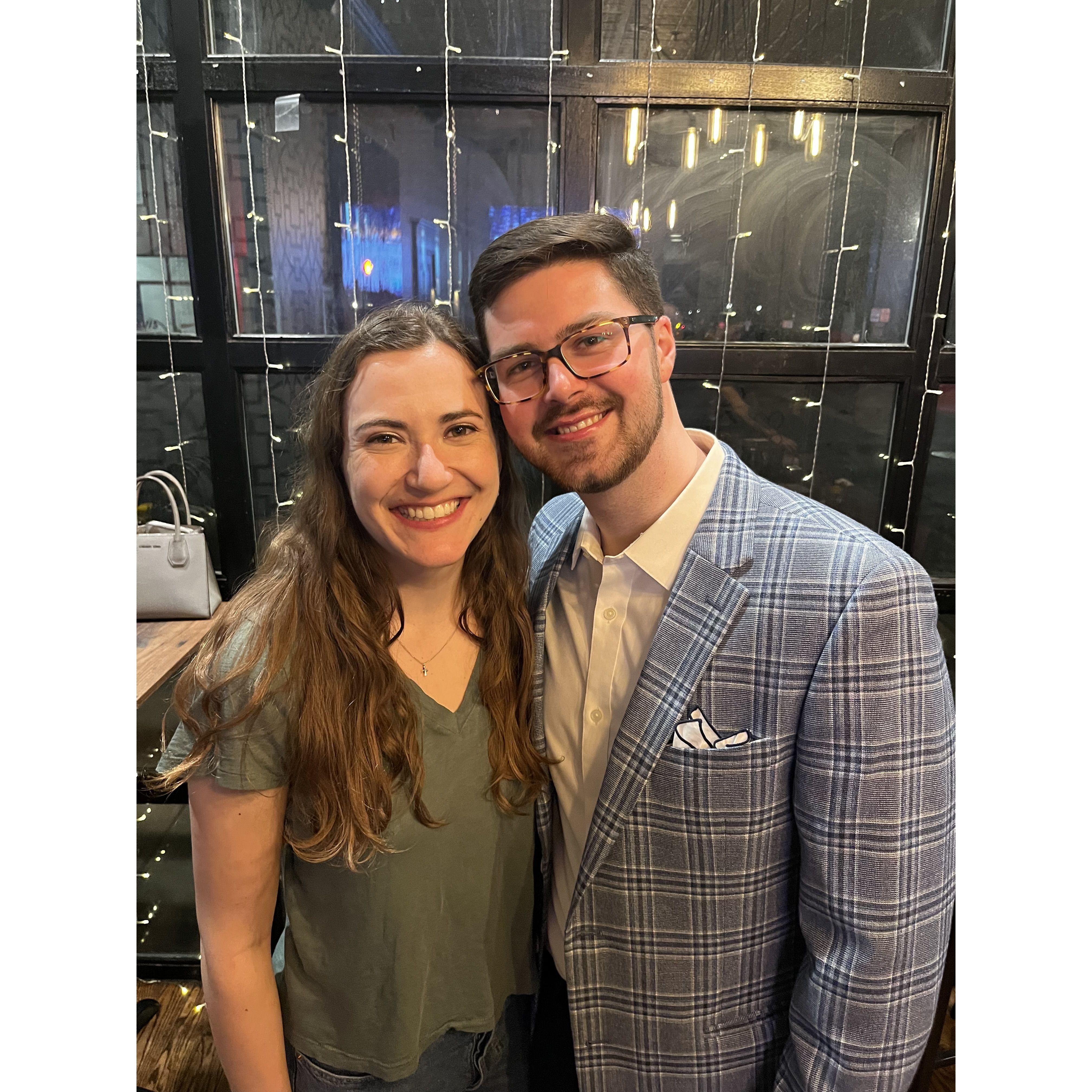 After Aaron's final masters recital