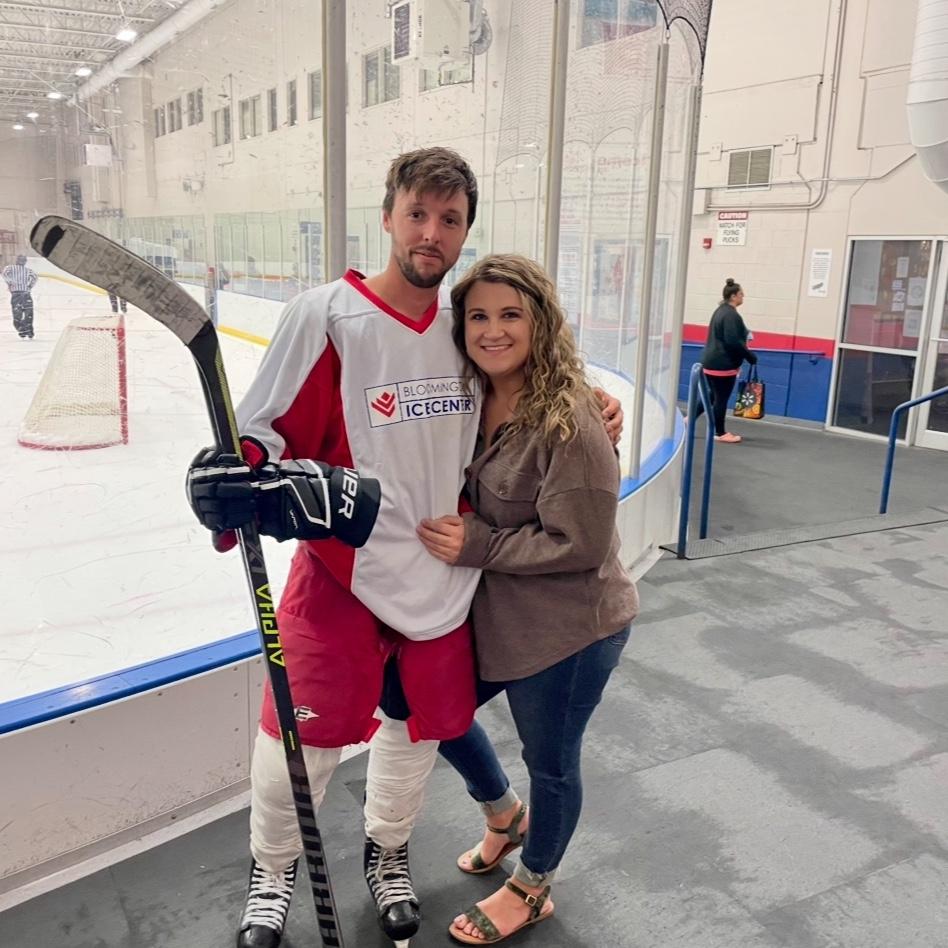 After 4 months of watching hockey we finally got a hockey picture