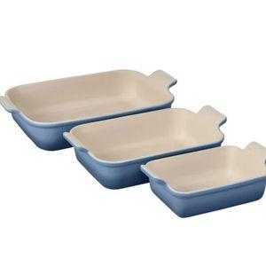 Chambray Heritage 3-Piece Rectangular Baking Dish Set