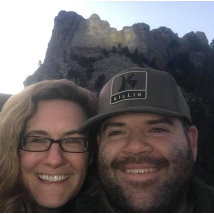 Our stop at Mount Rushmore during a midwest road trip