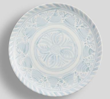 Chambray Tile Stoneware Dinner Plates | Pottery Barn