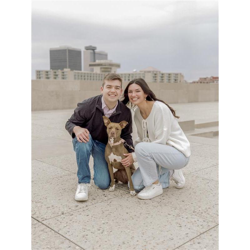 Ginger was able to participate in the proposal too <3