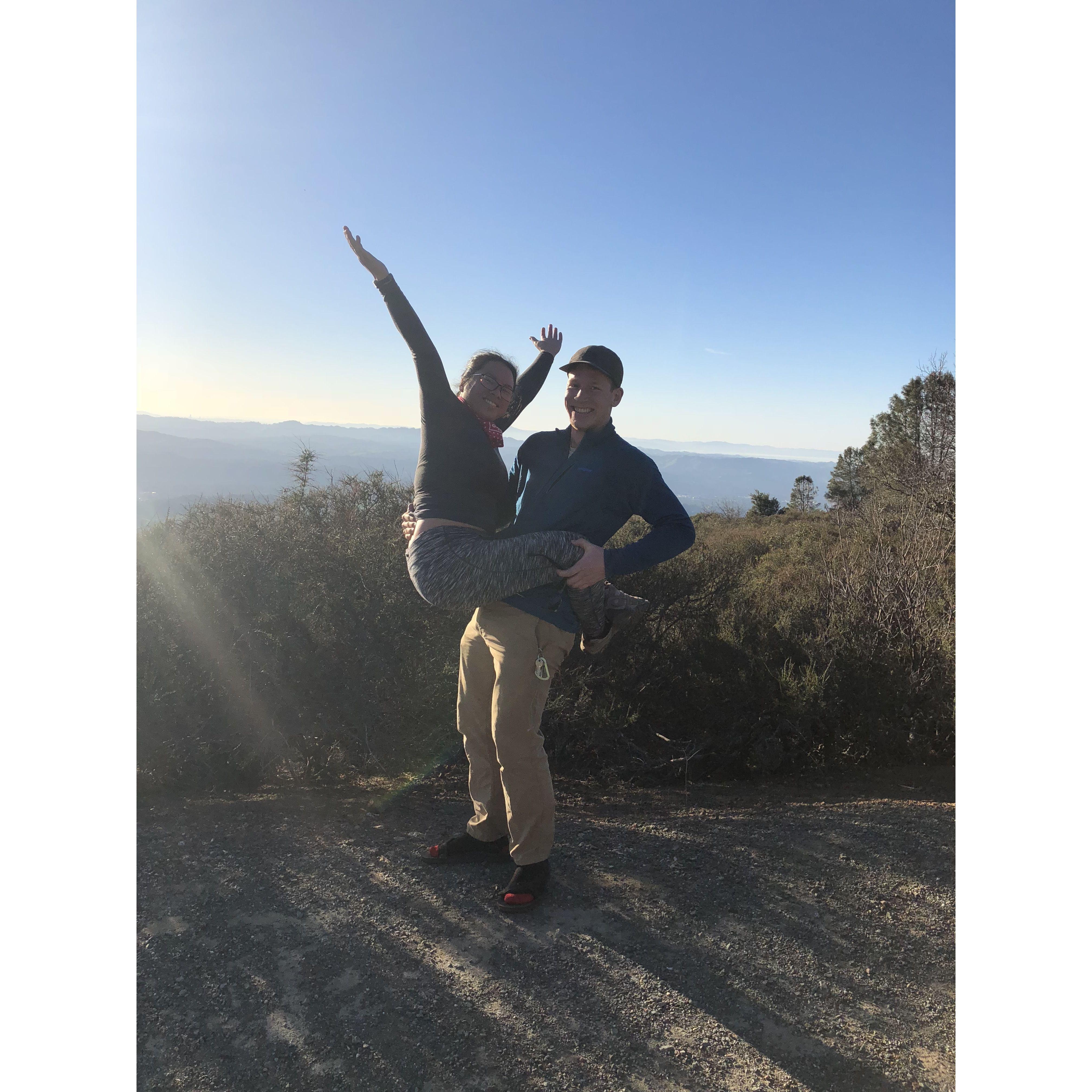 At some point we went camping at Mt. Diablo