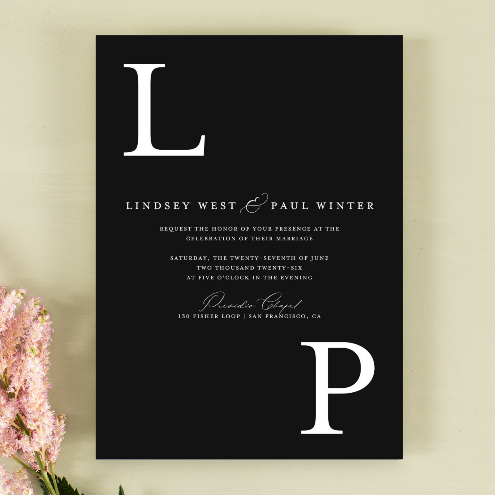 Zola Wedding Invitations Richmond Portrait