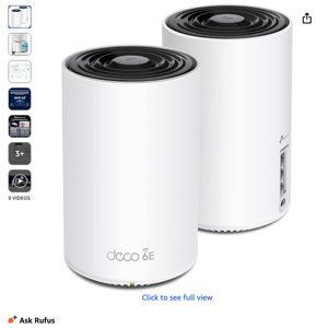 TP-Link Deco XE75 WiFi Mesh System, 2-Pack