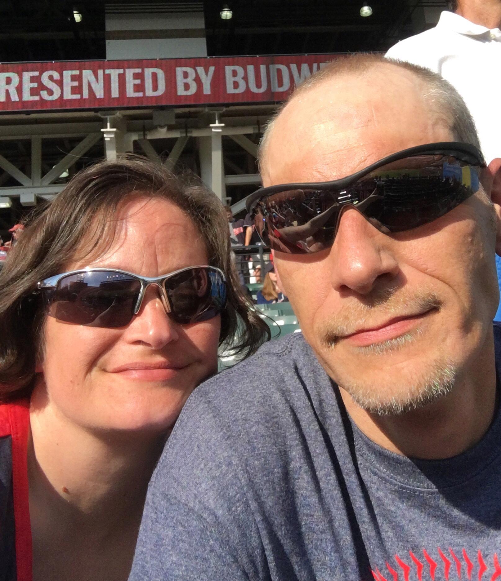 The whole gang went to a Cleveland Indians Game.