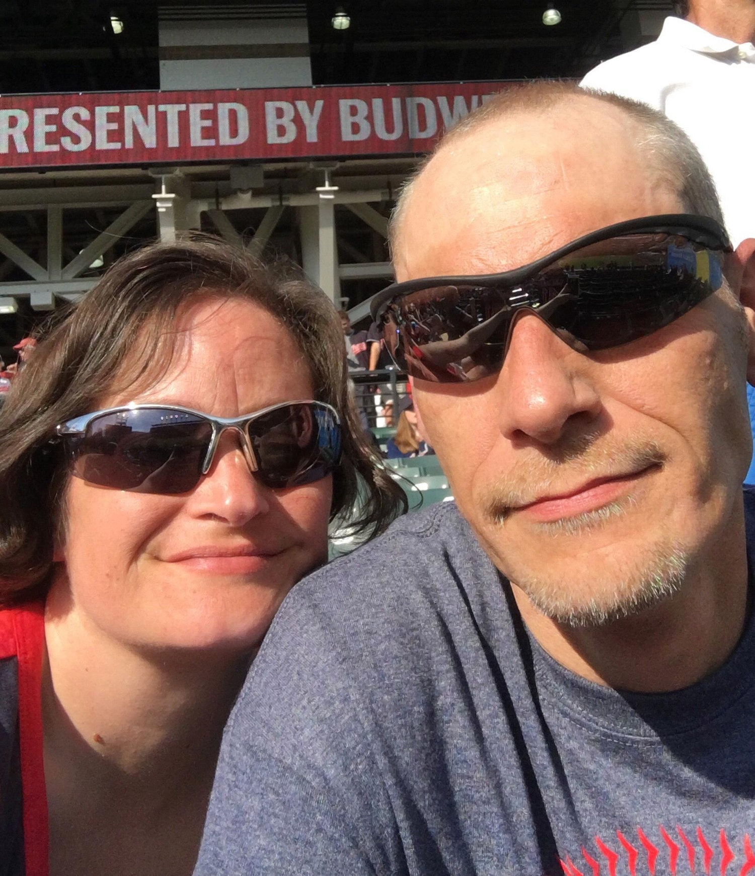 The whole gang went to a Cleveland Indians Game.