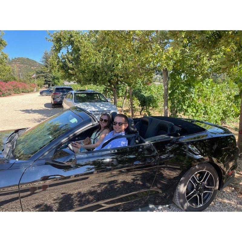 We went on a road trip down the Pacific Coast Highway in a convertible. This was stop #2 in Sonoma with Lindsay's cousins.