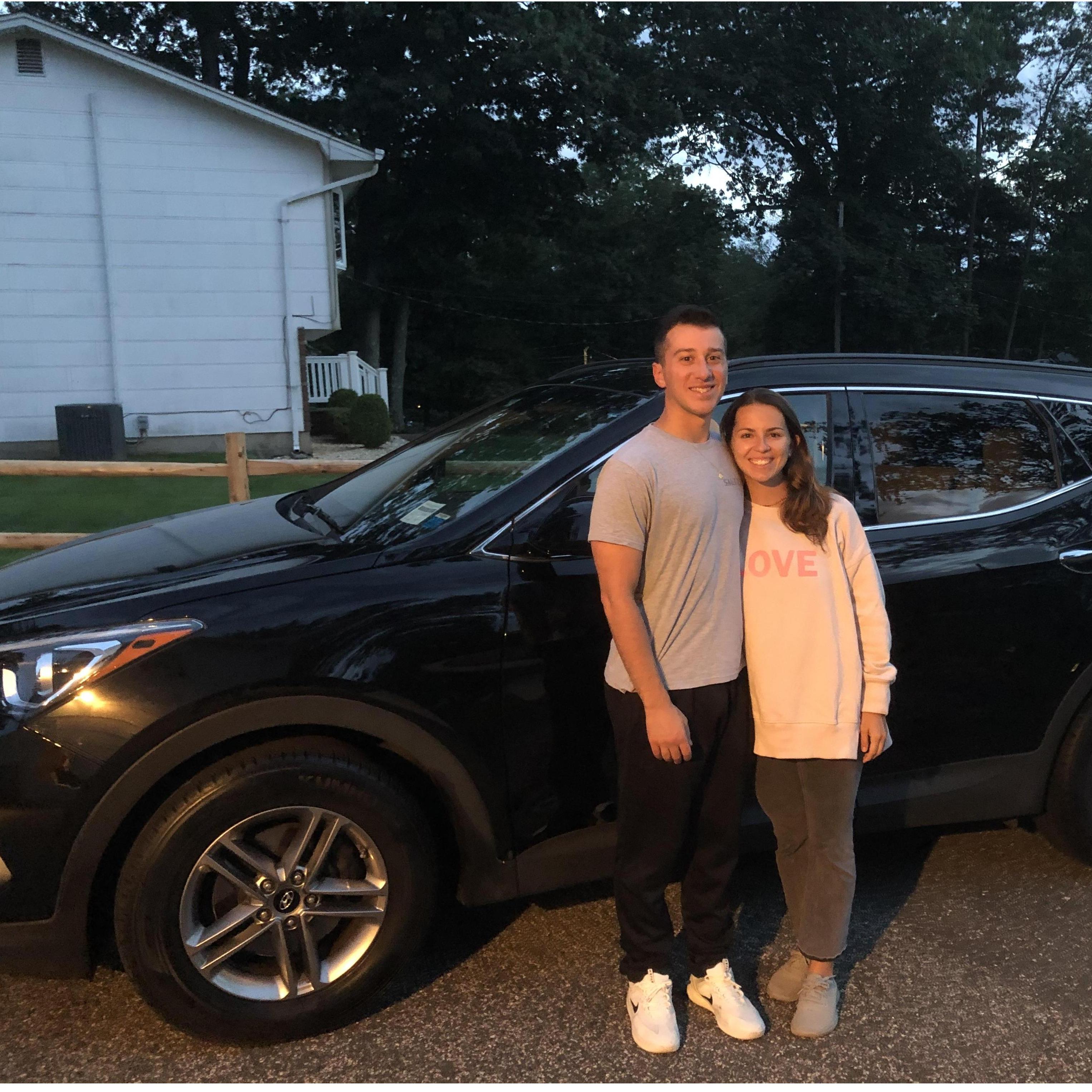 Buying our first car together.