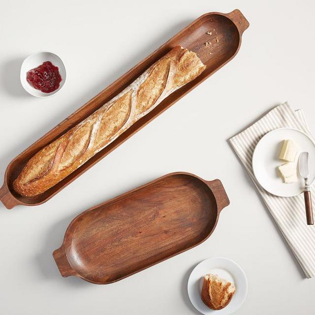 Chateau Handcrafted Acacia Wood Dough Bowl - Baguette