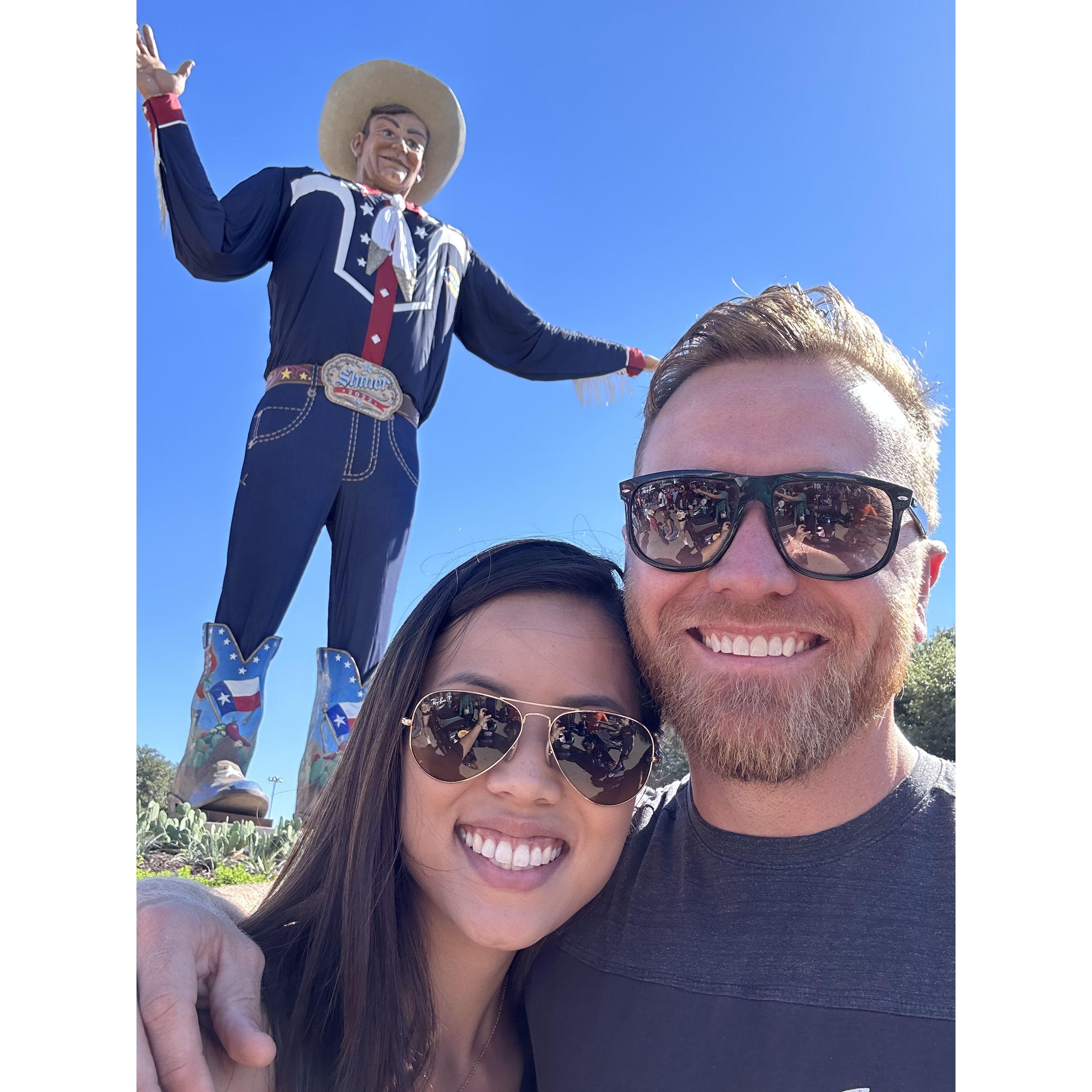 Annual trip for fried oreos/brownies and turkey legs @ the Texas State Fair