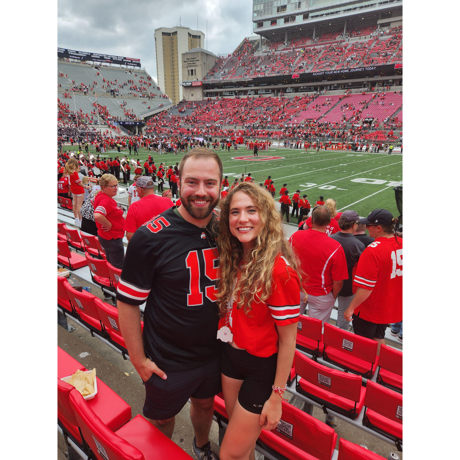Annie and Michael at an Ohio State football game together!