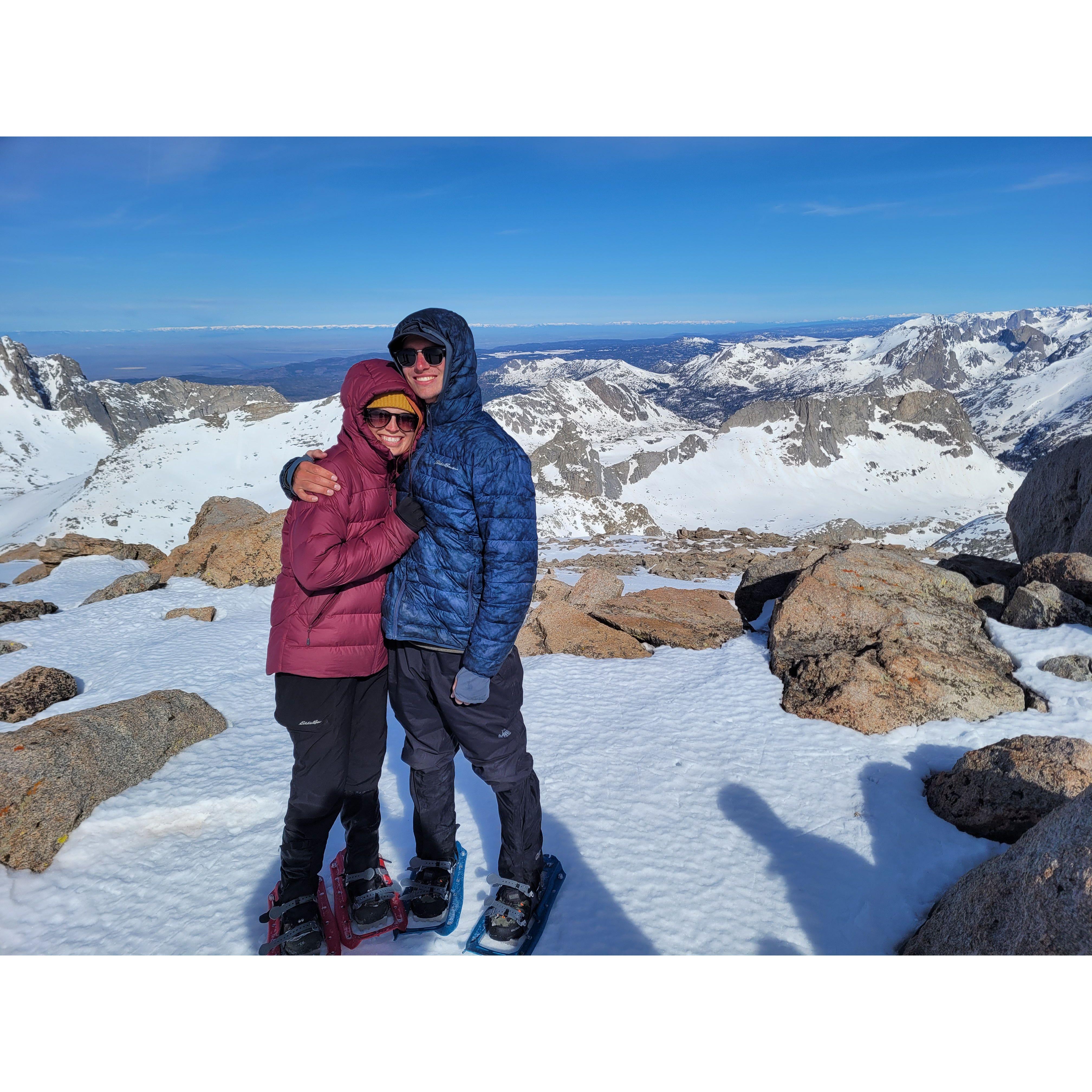 Wind River Peak in the snow!