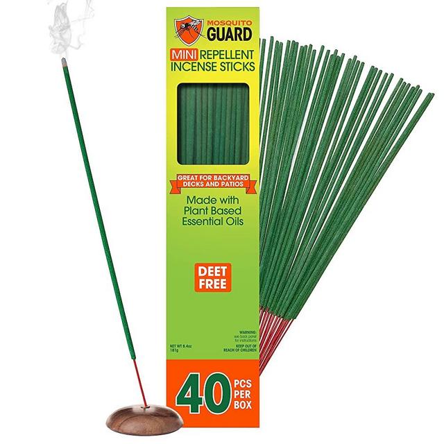 Mosquito Guard 40pcs Mosquito Repellent Sticks – Mosquito Incense Sticks, Mosquito Repellent for Patio –No Deet Plant-Based Mosquito Repellent Outdoor