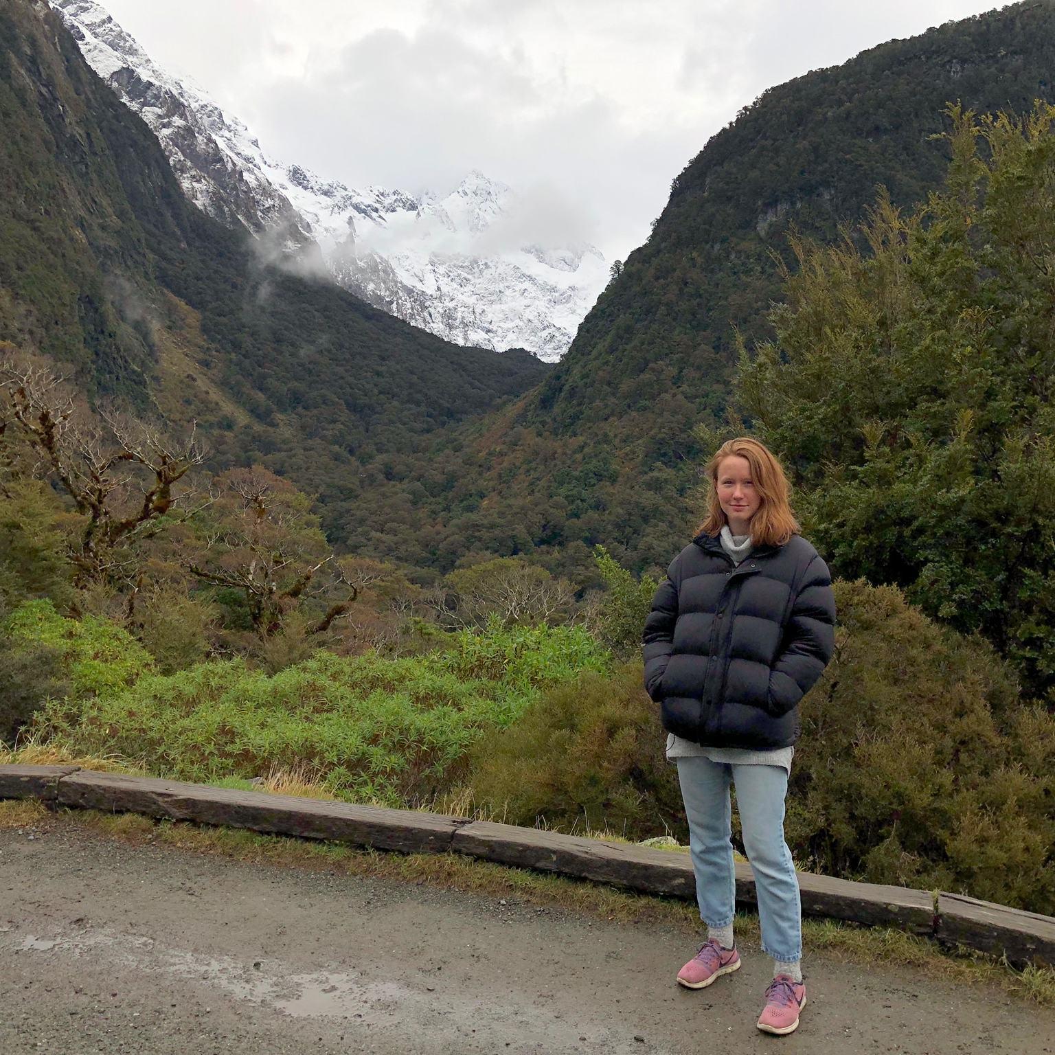 Vic at a look-out point on our way further south.