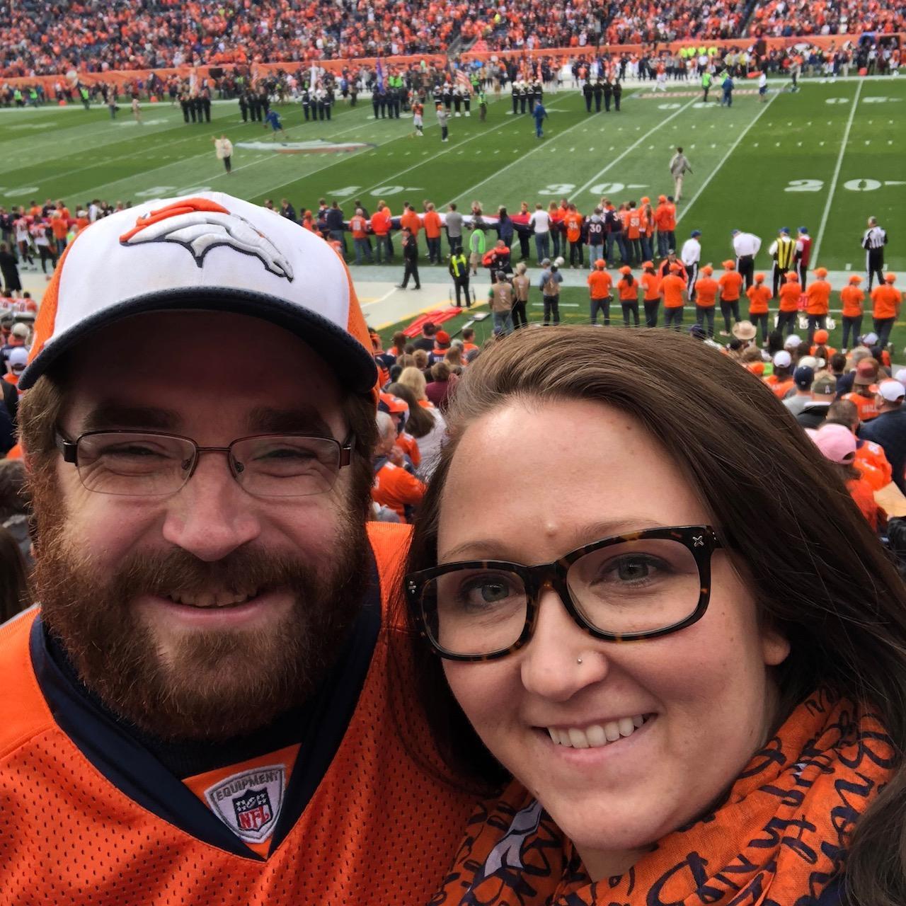Although the Regan Family are Patriots Fans, we have found a middle ground when we both cheer for the Broncos.