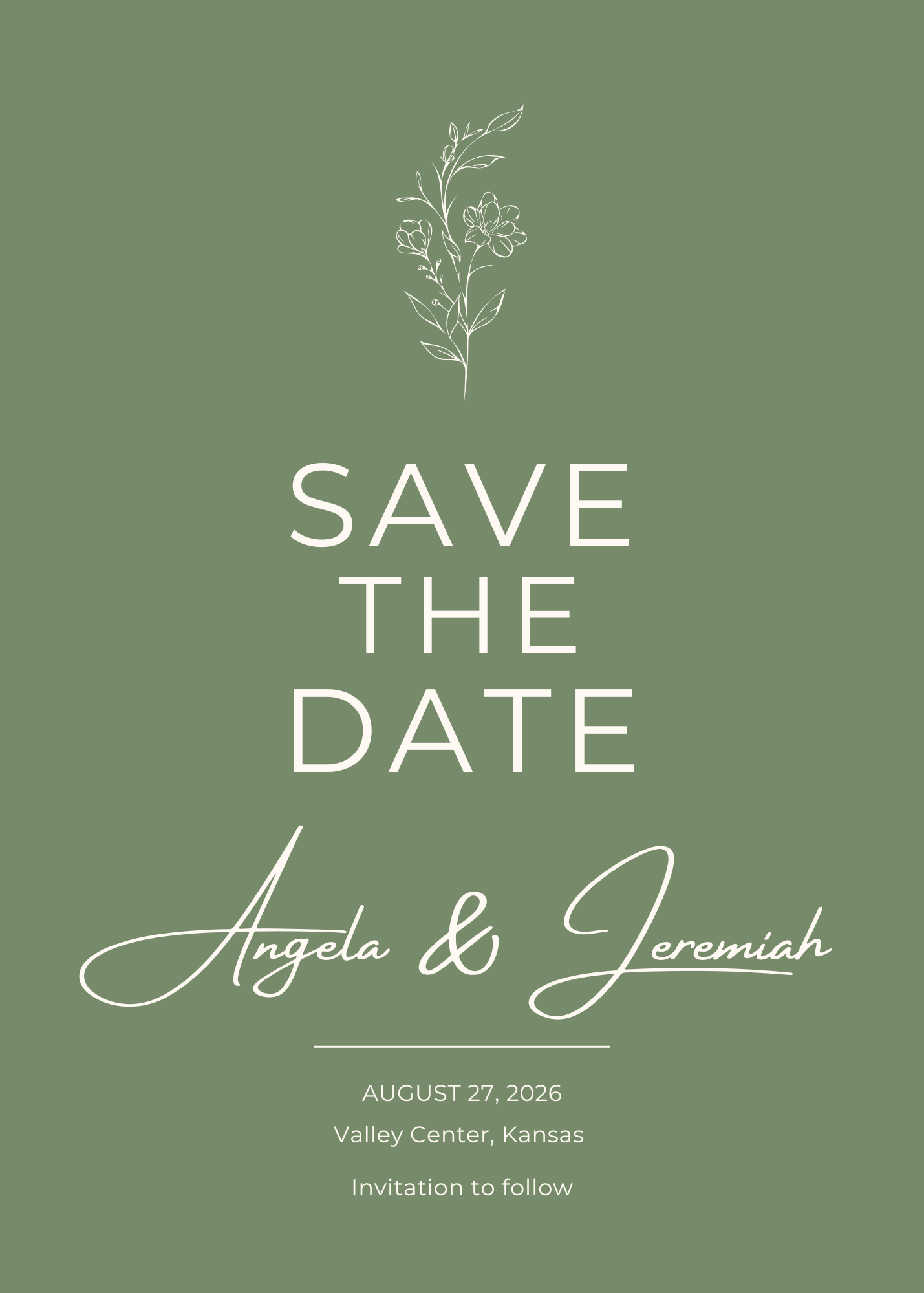 The Wedding Website of Angela Clare and Jeremiah Johnson