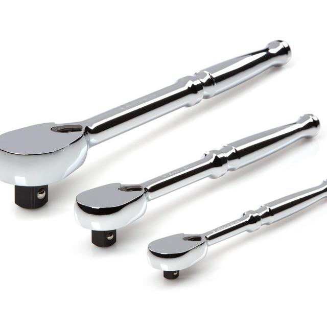 TEKTON 1/4, 3/8, 1/2 Inch Drive Ratchet Set (3-Piece) | SRH91001