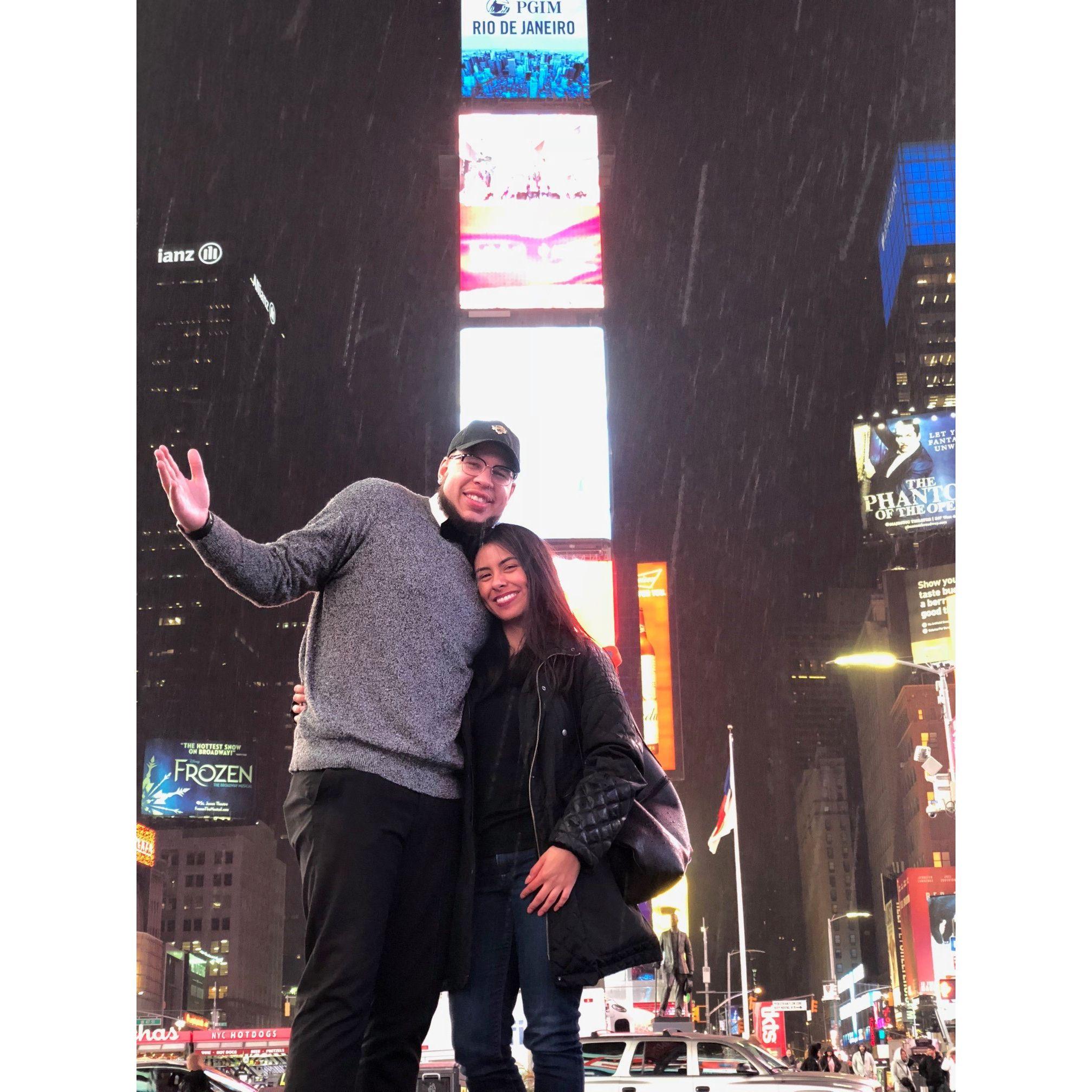 James's first time in the Big Apple!