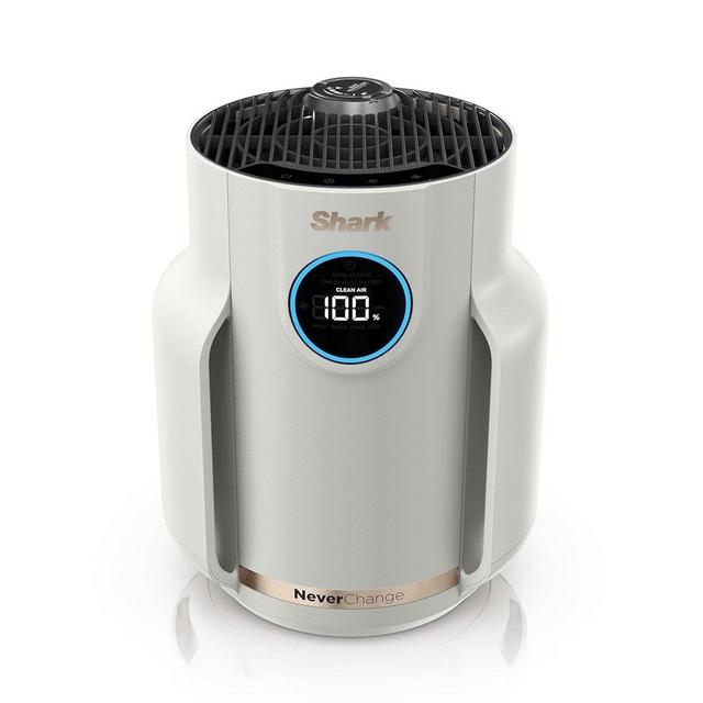 Shark NeverChange Air Purifier Compact Pro, Long-Lasting HEPA-Exceeding Filtration, For Pet Dander, Dust, Smoke, Allergens, Up to 250 sq. ft., Odor Neutralizer, Bedroom, Nursery, Dorm, HP072 (2025)