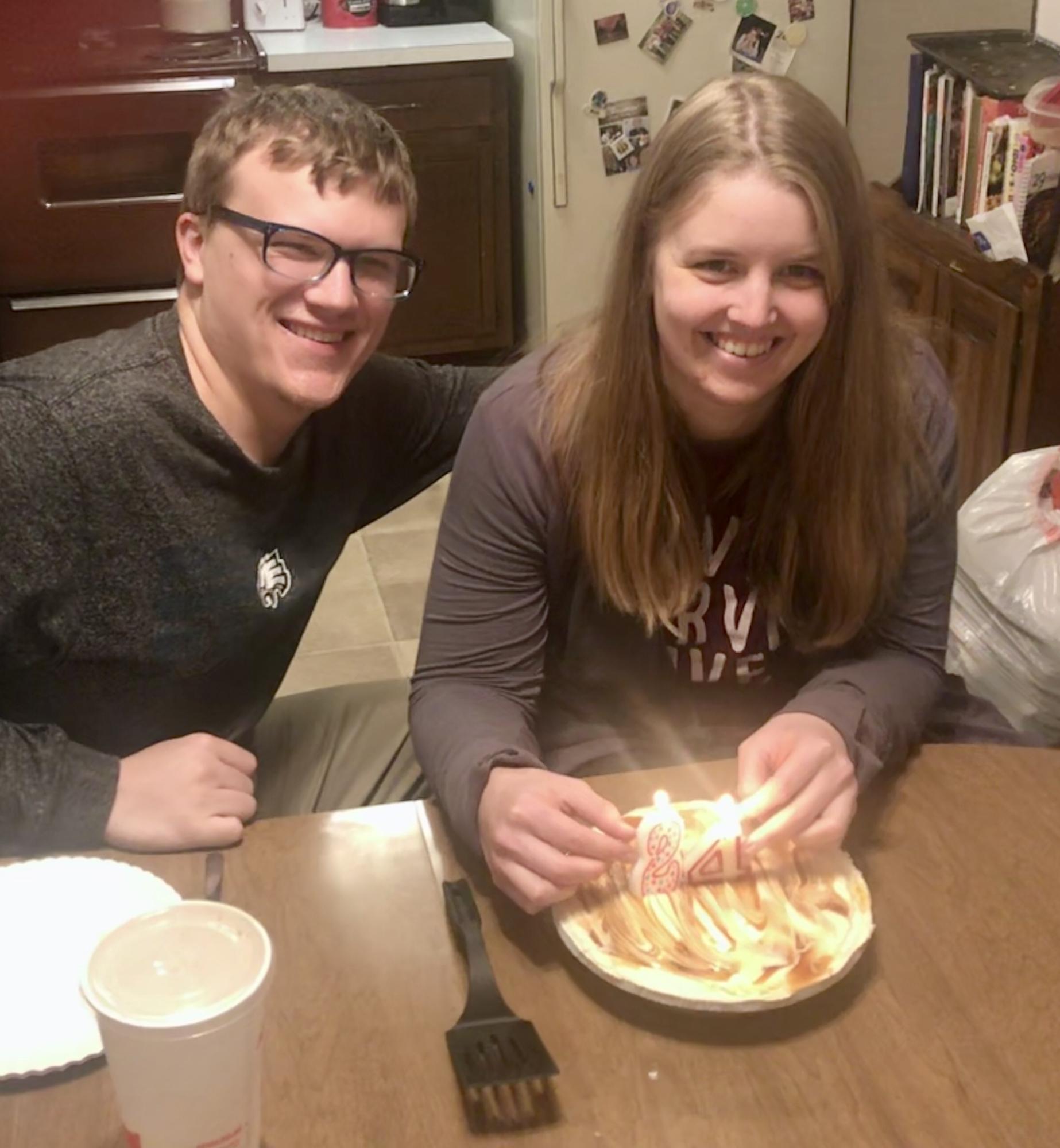 Kim's first birthday with Zachary!