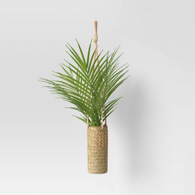 Natural Wall Planter with Greenery - Threshold™