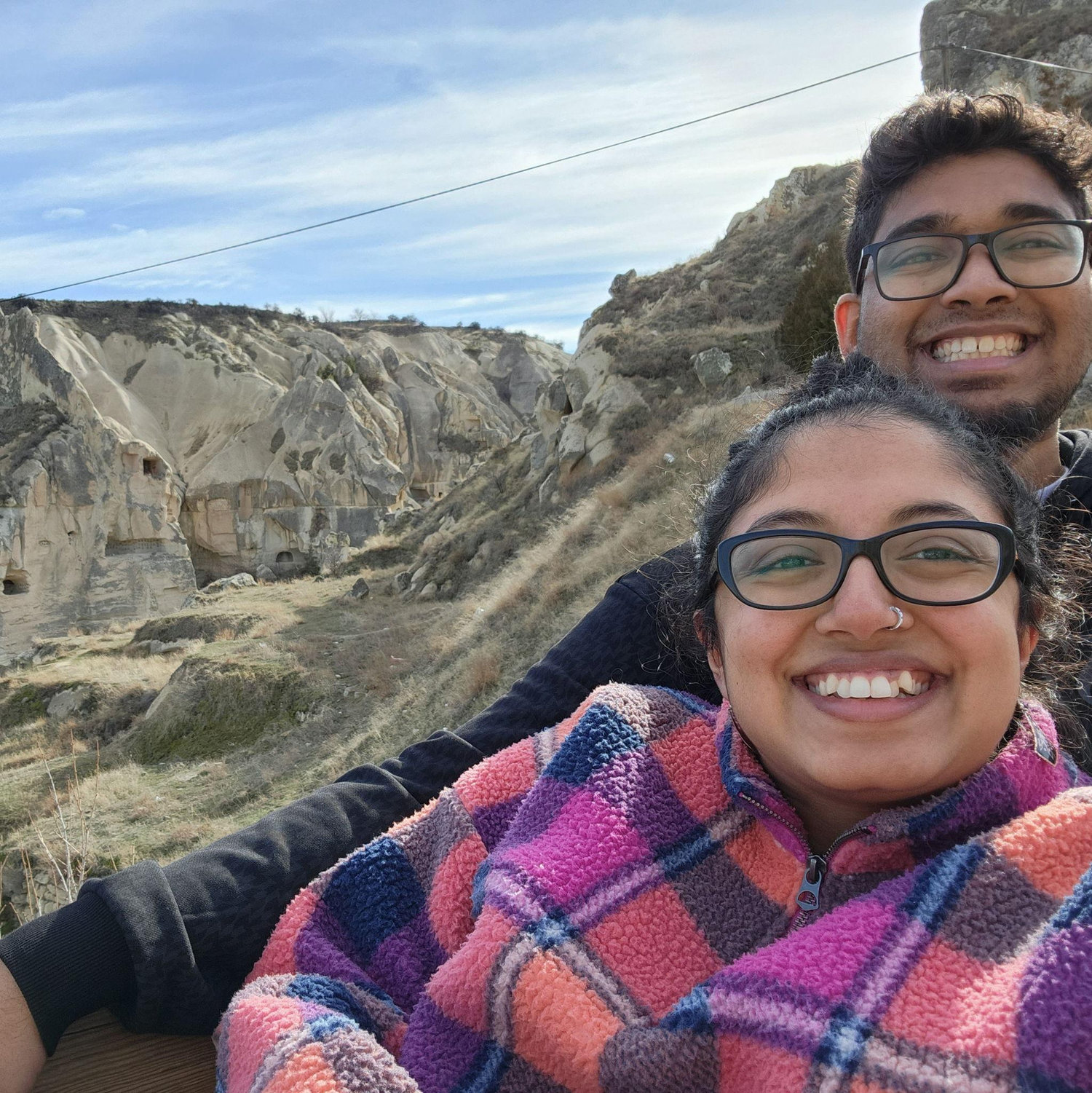 Exploring an open air museum in Cappadocia, Turkey