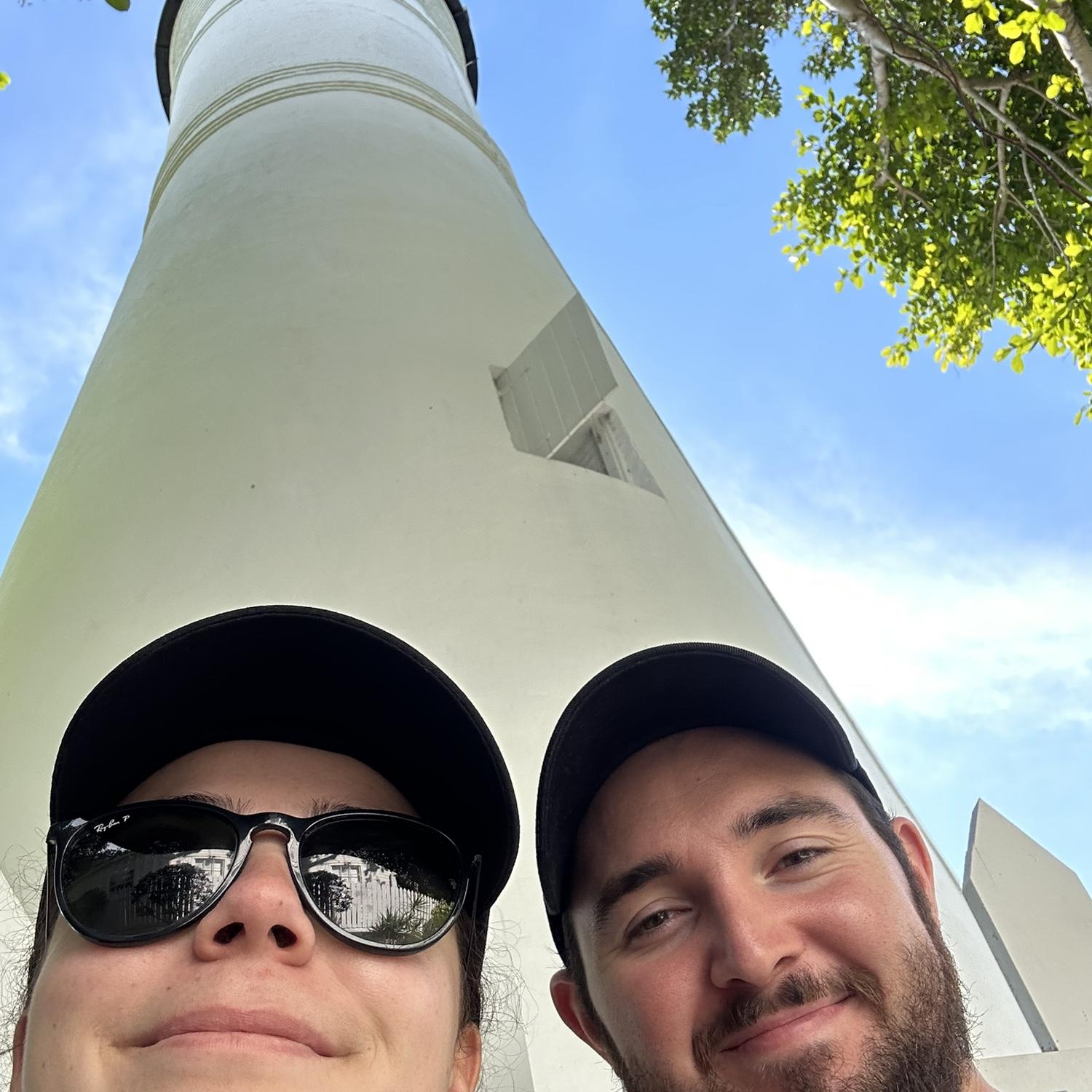 John and Olivia visit a lighthouse.