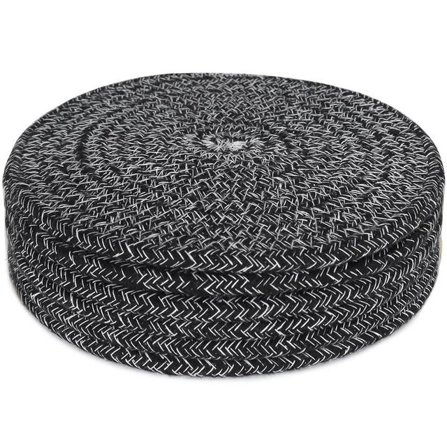 KITLAB 8 Inch Trivets for Hot Dishes, Hot Pots and Pans, Thick Heat Resistant Large Coaster for Kitchen, Hot Pads, Kitchen Essentials, Kitchen Decor for Table & Countertop, 6 Pcs