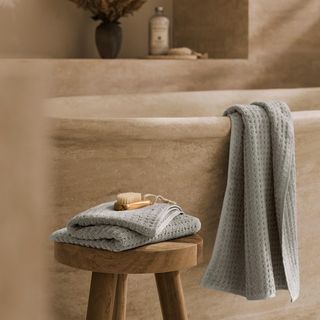 Turkish Waffle Hand Towel, Set of 2