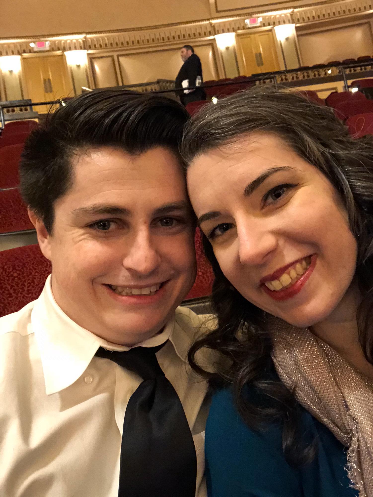 Attending our first opera together!