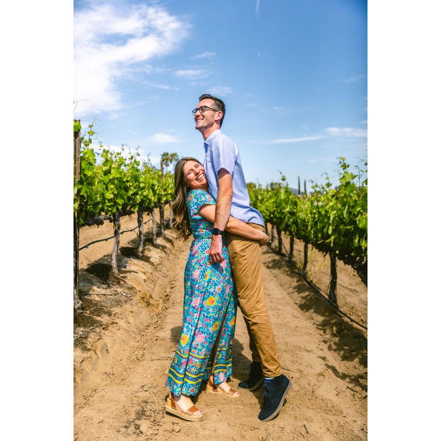 The day we got engaged at Europa Winery!
