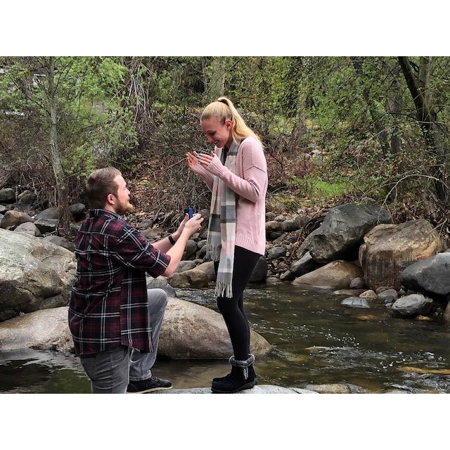 Misha proposes on March 14th, 2020 in Three Rivers, Ca