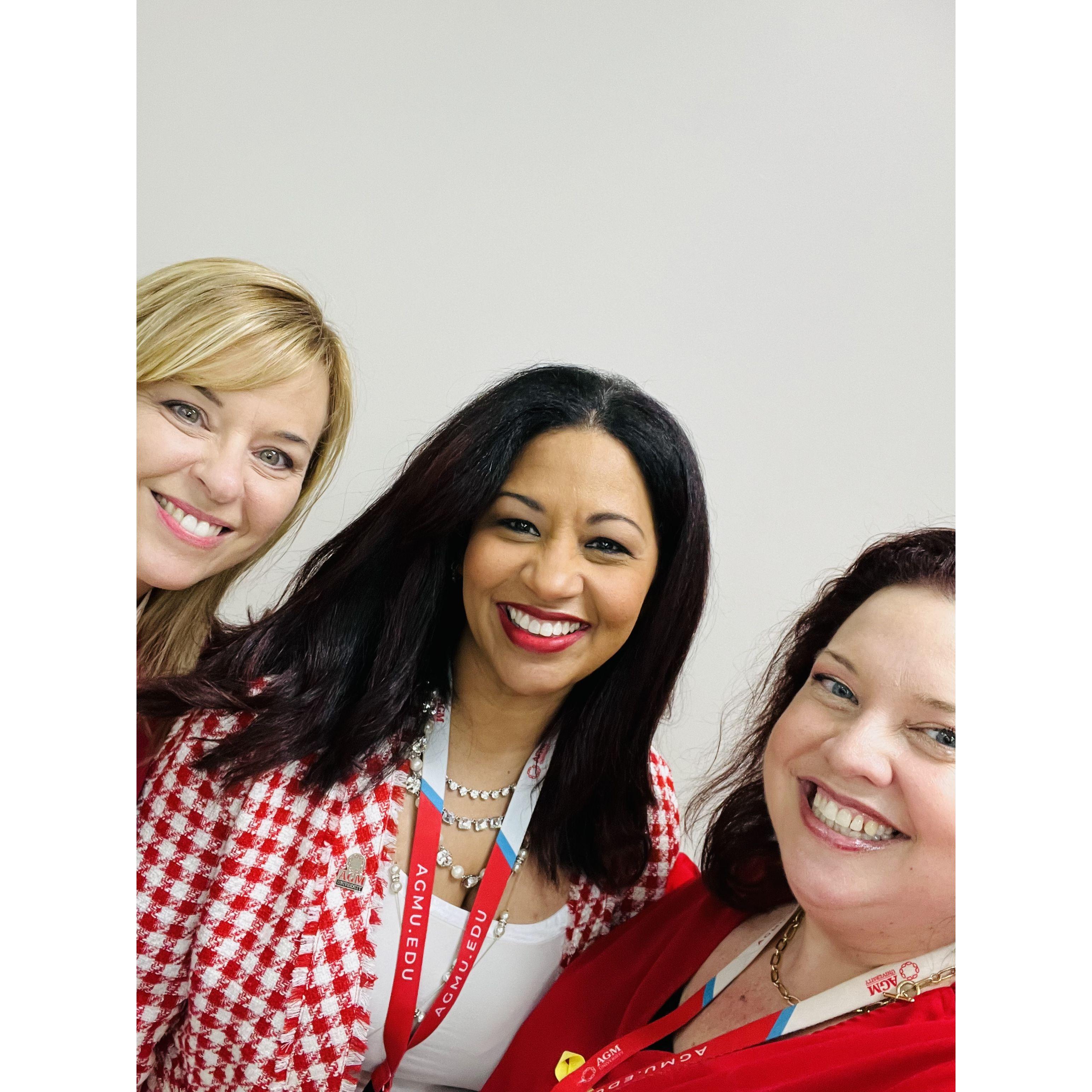 Donna, Sandra, and Claire (friends & AGMU colleagues)