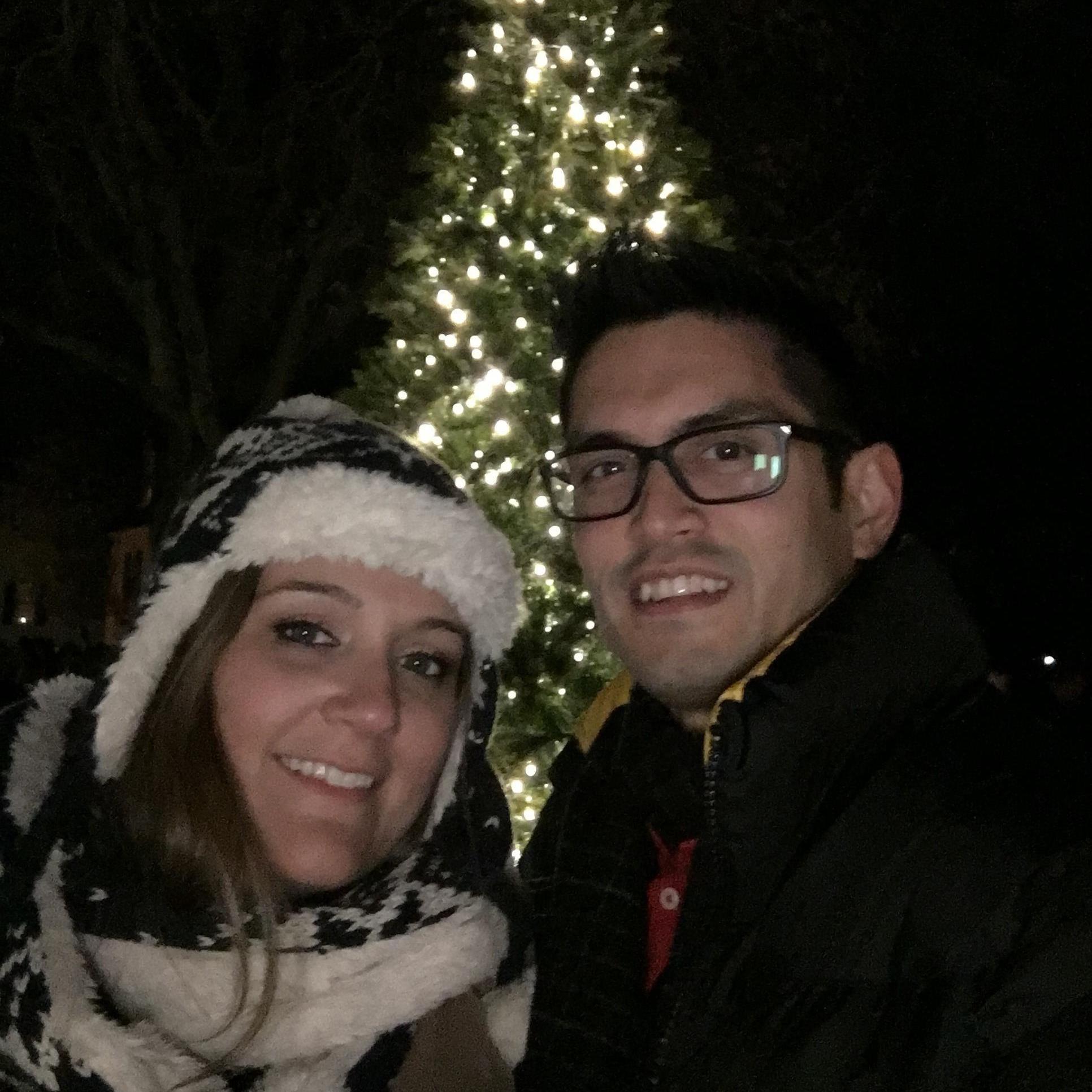 Ice Skating in Williamsburg right after the fireworks.