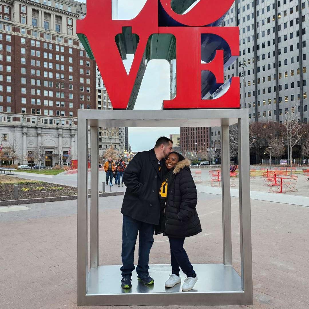 Our first trip together in Philly
