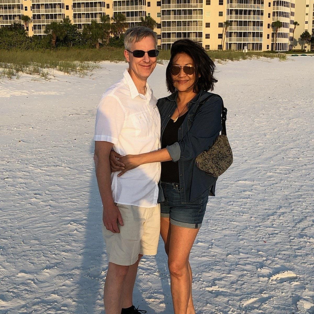 Right here is where the wedding ceremony takes place.  Siesta Key Beach,  May 2021.