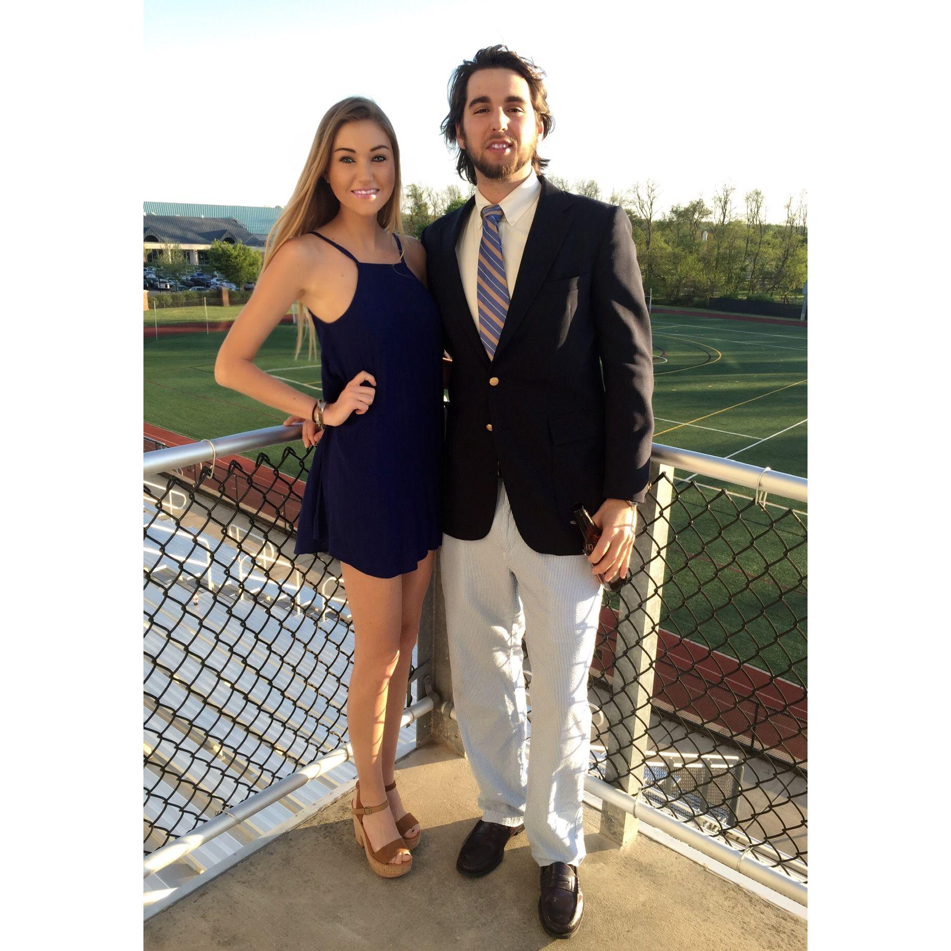 Lindsay & Ben attending Alpha Chi Sorority Formal, Washington College - April 2016