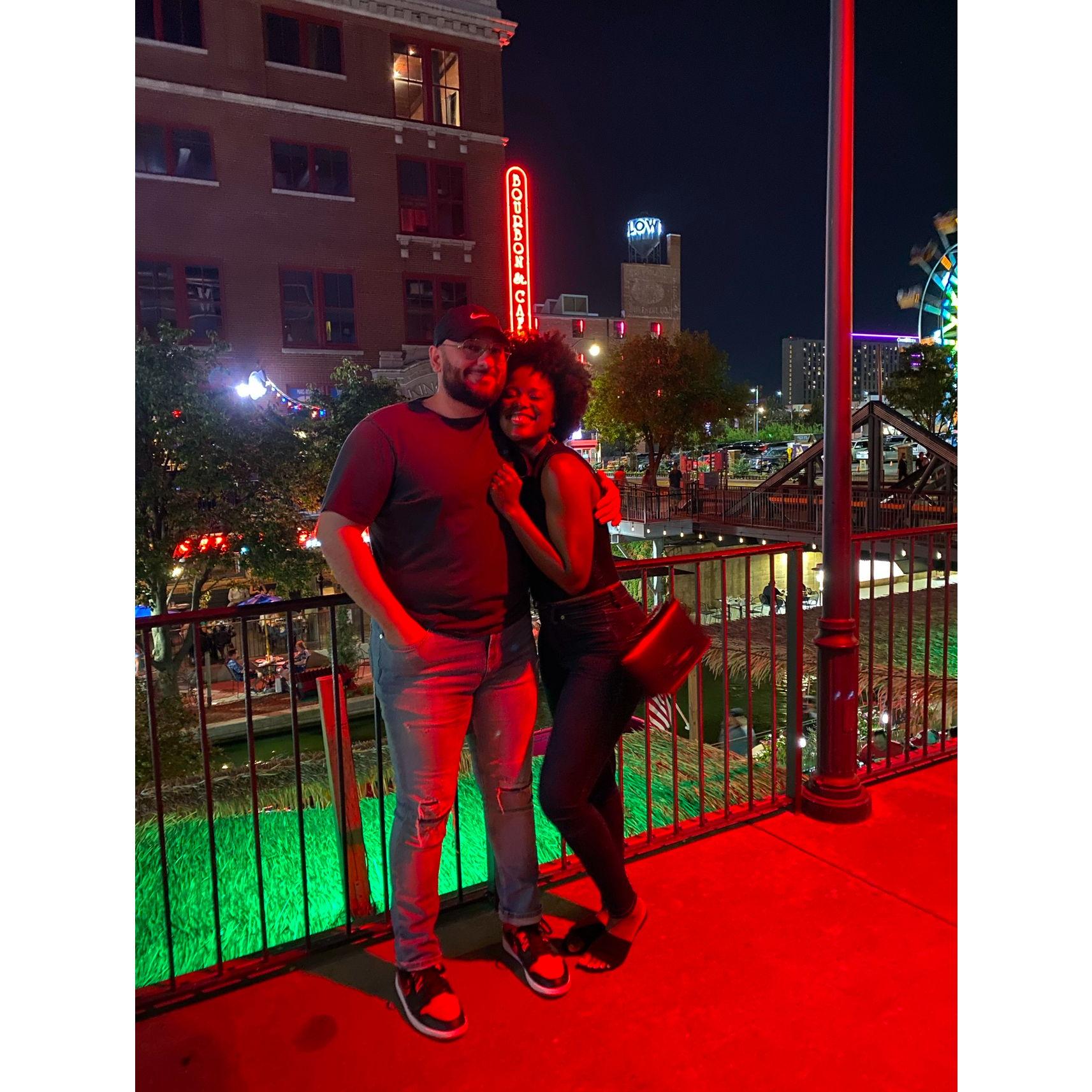 Late night, date night with our close friends!