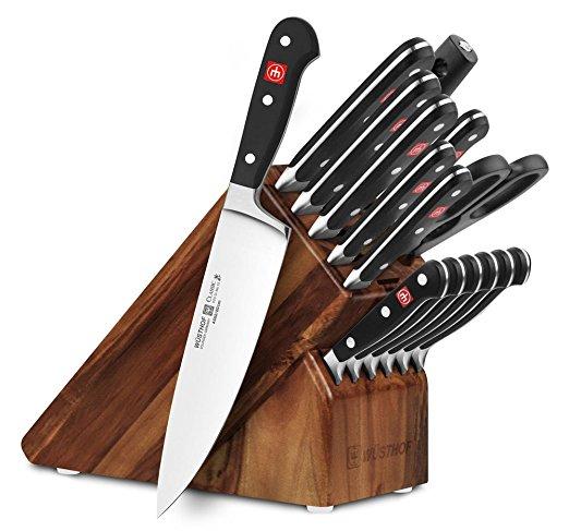 Wusthof Classic 16-piece Walnut Knife Block Set