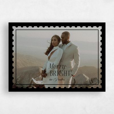 Black Holiday Card - Brynwood Landscape