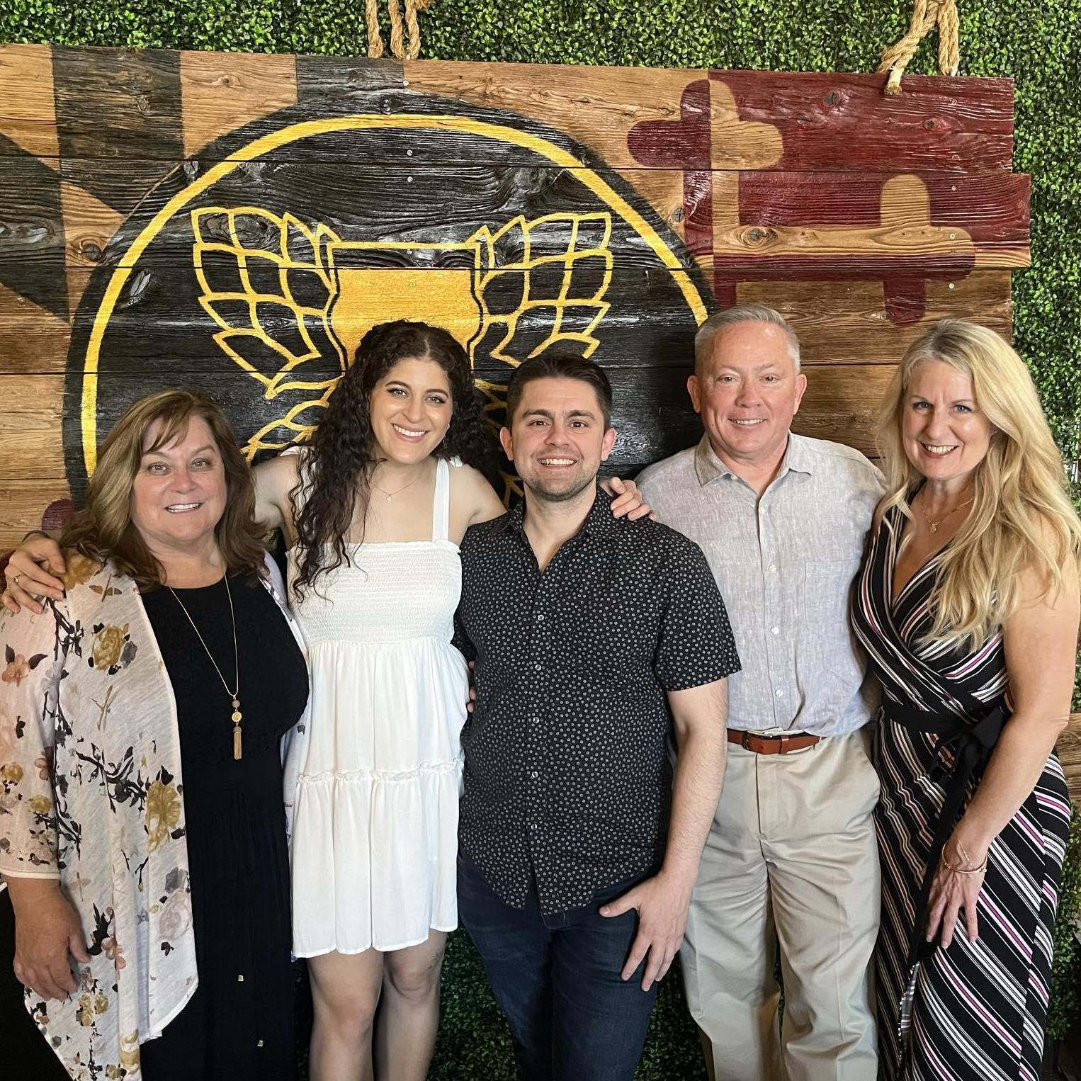 Our engagement party in April 2024