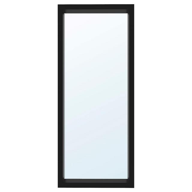 SANDTORG Mirror, black 29 1/2x70 7/8 "