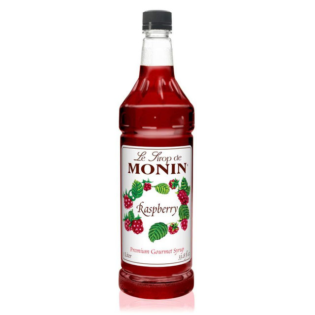 Monin - Raspberry Syrup, Sweet and Tart, Great for Cocktails and Lemonades, Gluten-Free, , Non-GMO (1 Liter)