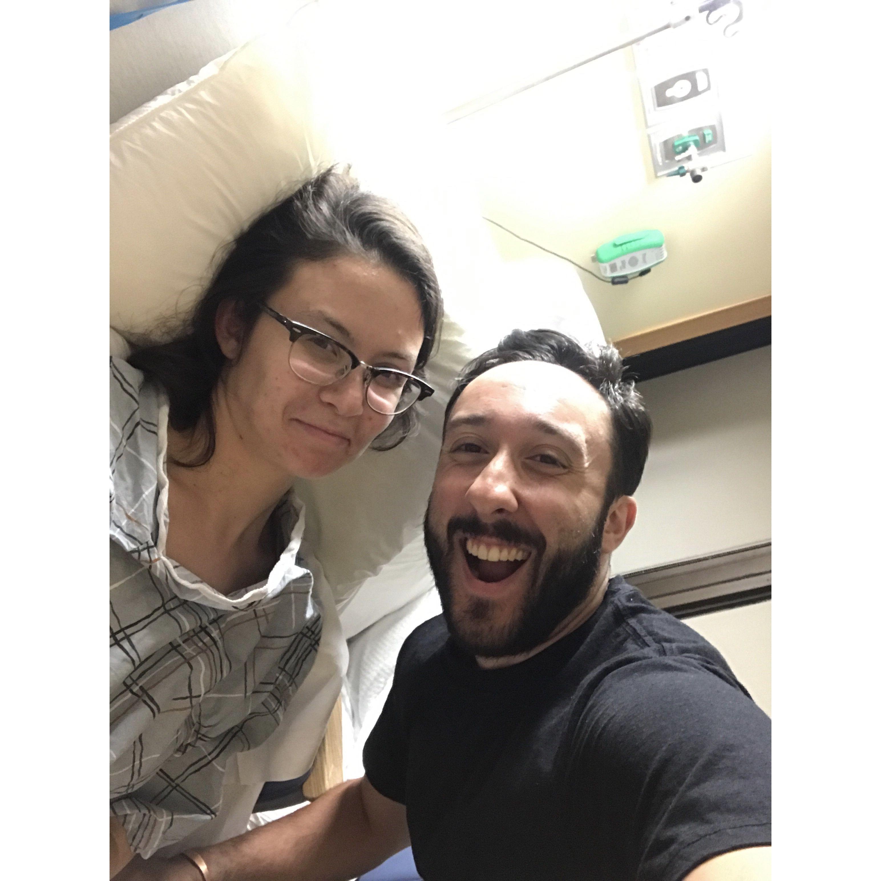 right before Penelope had her appendix out 🤣